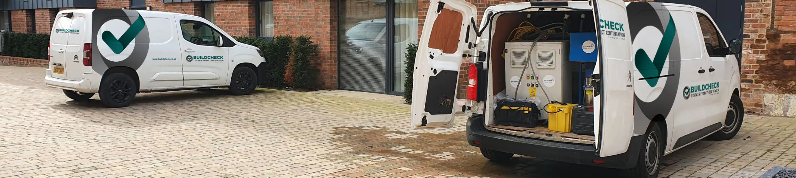 Build Check Vehicles on site at a new project Build Check Vehicles on site at a new project
