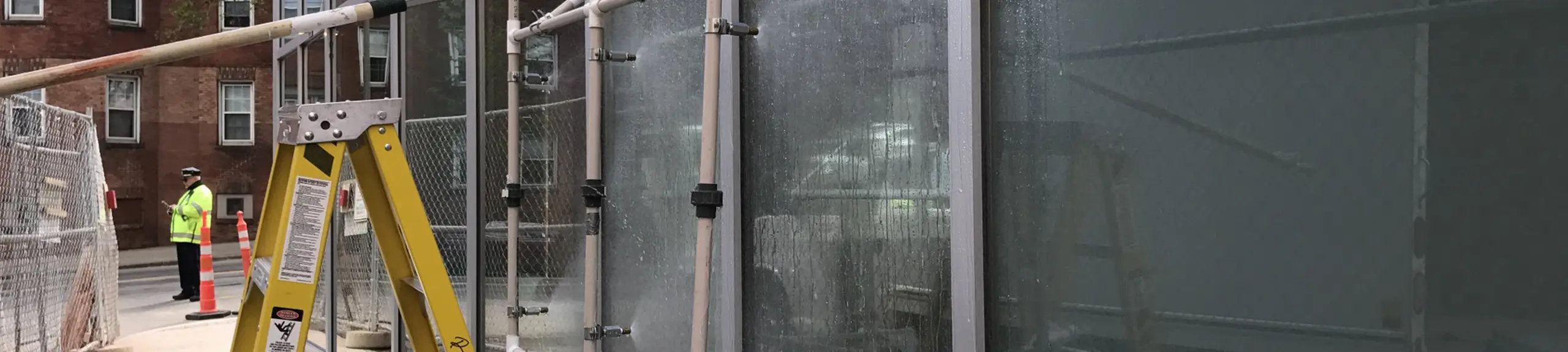 Pressure testing with water Pressure testing with water